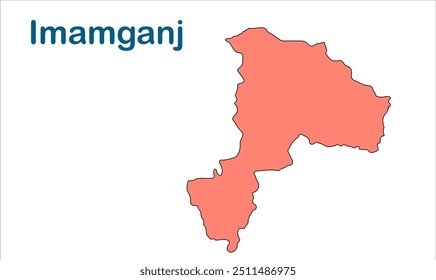 Imamganj subdivision map, Gaya District, Bihar State, Republic of India, Government of Bihar, Indian territory, Eastern India, politics, village, tourism