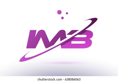 imb i m b  alphabet letter logo combination purple pink creative text dots company vector icon design template