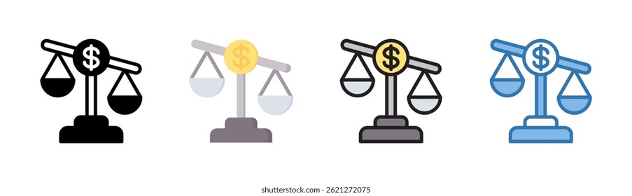 Elemento de icono de desequilibrio para diseño
