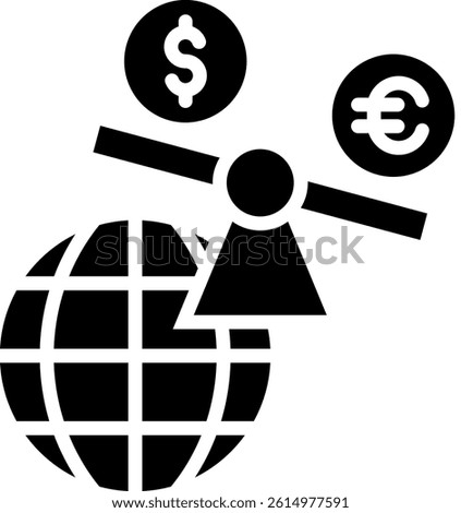Imbalance Icon Glyph Vector Illustration