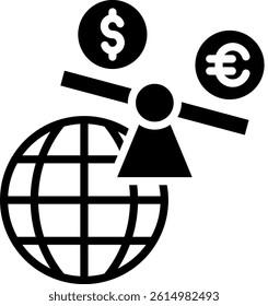Imbalance Icon Mixed Vector Illustration