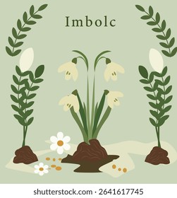  Imbolc Awakening of Spring Vector Collection
