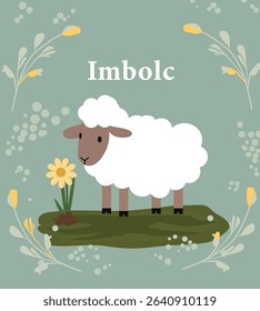 Imbolc Early Spring Celtic Festival Vector illustration