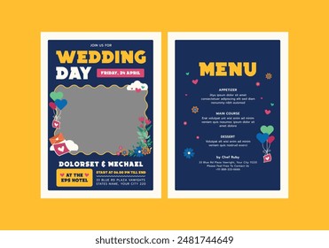 Imbues Wedding Invitation Template Card