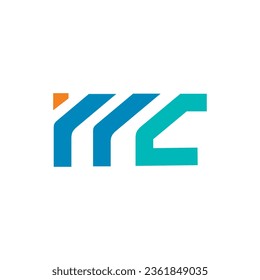 IMC media letter vector logo design