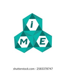 IME creative minimalist letter logo. IME unique vector initials alphabet letter logo design
