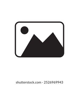 Ícone isolado da imagem. ilustração simples do estilo da moda preto liso para web e app.eps