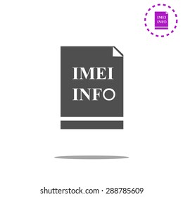 Imei info icon vector