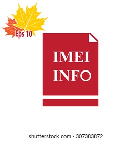 Imei info icon vector