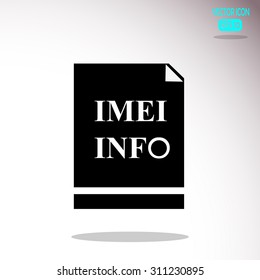 Imei info icon vector