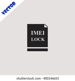 Imei lock icon.