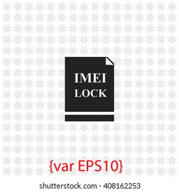 Imei lock icon.