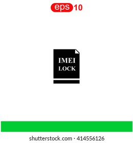 Imei lock icon.
