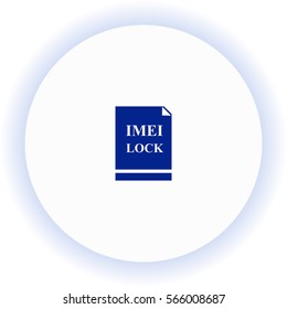 Imei lock  icon. Vector design.