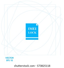Imei lock  icon. Vector design.