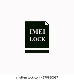 Imei lock  icon. Vector design.