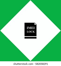 Imei lock  icon Vector design.