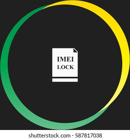 Imei lock vector  icon