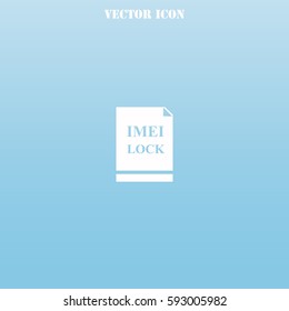 Imei lock vector  icon.