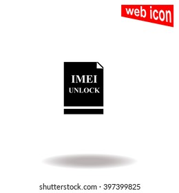 Imei unlock icon.