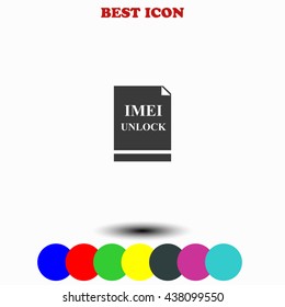 Imei unlock icon.