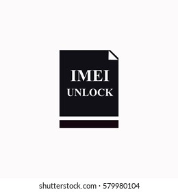 Imei unlock  icon. Vector design.