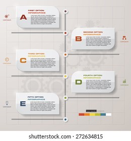 imeline Infographic. With set of Icons. Vector design template.