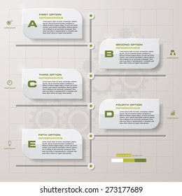 imeline Infographic. With set of Icons. Vector design template.