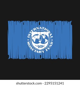 IMF Flag Brush Vector Illustration