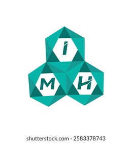 IMH creative minimalist letter logo. IMH unique vector initials alphabet letter logo design
