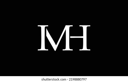  IMH Letter Initial Logo Design Template Vector Illustration 