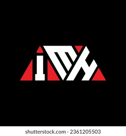 Diseño del logotipo de la letra del triángulo IMH con forma de triángulo. Monograma de diseño del logotipo del triángulo IMH. Plantilla de logotipo vectorial de triángulo IMH con color rojo. Logo triangular IMH Diseño sencillo, elegante y lujoso.