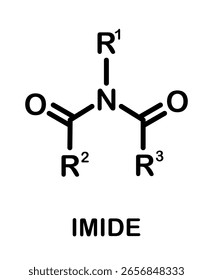 Fórmula química del grupo funcional imida
