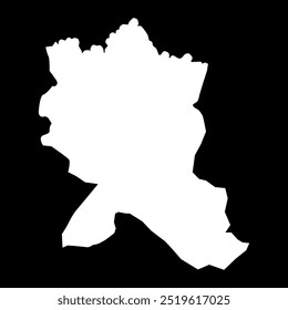 Mapa del distrito de Imishli, división administrativa de Azerbaiyán.