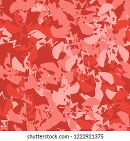 Imitation of camouflage - seamless pattern in different shades of red and pink colors. Seamless repeat UFO camo glamour pattern, usable as bright print or ornament, backdrop, background etc.