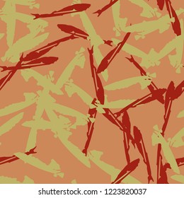 Imitation of camouflage - seamless pattern in different shades of red, green and pink colors. Seamless repeat UFO camo glamour pattern, usable as bright print or ornament, backdrop, background etc.