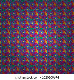 Imitation embroidery. Vector textile print template fashion paisley field wallpaper art. Seamless pattern of flowers in a magenta, blue and yellow colors.