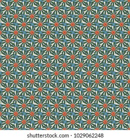 Imitation embroidery. Vector textile print template fashion paisley field wallpaper art. Seamless pattern of flowers in a white, gray and green colors.