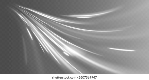 Imitation of the exit of cold air from the air conditioner. Light trail wave, fire path trace line and incandescence curve twirl.