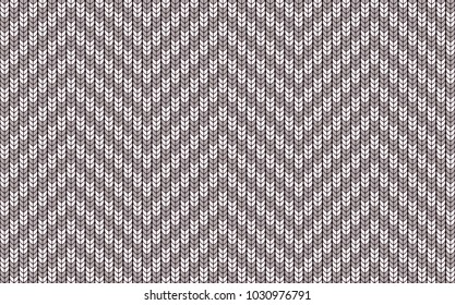Imitation knitted sweater. Seamless pattern in the form of a zigzag. Background for decorative prints.