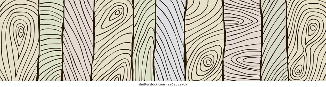 Imitation of old wood texture, vector design, banner. 