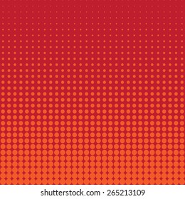 Imitation raster to vector orange red abstract background point