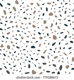 Imitation of the surface of the stone floor from granite particles. Terrazzo Pattern. Vector illustration Background for print home decor, interior, fabric, textile, paper, wrapping, covers