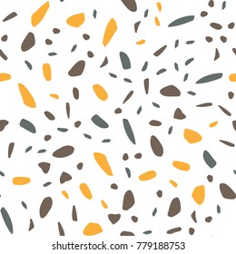 Imitation of the surface of the stone floor from granite particles. Terrazzo Pattern. Vector illustration Background for print home decor, interior, fabric, textile, paper, wrapping, covers