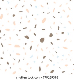 Imitation of the surface of the stone floor from granite particles. Terrazzo Pattern. Vector illustration Background for print home decor, interior, fabric, textile, paper, wrapping, covers