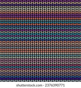 Imitation Sweater Cubierta Melange efecto Vector Ilustración.