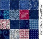 Imitation of a texture of rough canvas. Seamless pattern.