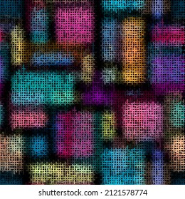 Imitation of a texture of rough canvas. Seamless pattern.