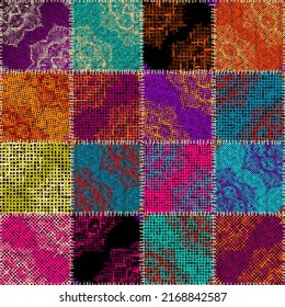 Imitation of a texture of rough canvas. Seamless pattern.