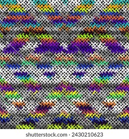 Imitation of a texture of rough canvas. Seamless vector illustration